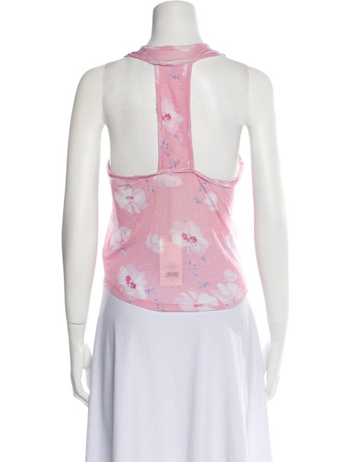 LoveShackFancy Floral Print Crew Neck Top