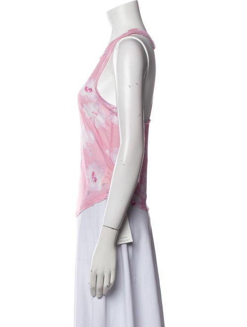 LoveShackFancy Floral Print Crew Neck Top