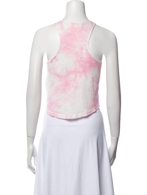 LoveShackFancy Tie-Dye Print Scoop Neck Crop Top