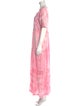 LoveShackFancy Tie-Dye Print Long Dress