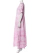 LoveShackFancy Tie-Dye Print Long Dress