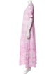 LoveShackFancy Tie-Dye Print Long Dress