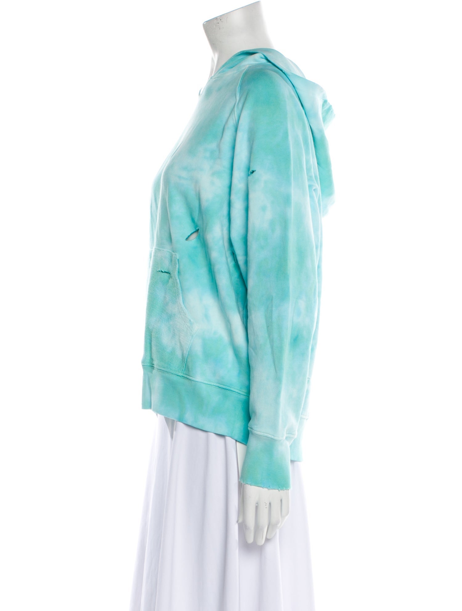 LoveShackFancy Tie-Dye Print V-Neck Sweatshirt w/ Tags