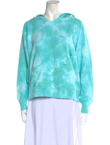 LoveShackFancy Tops Tie-Dye Print Crew Neck Sweatshirt One Size