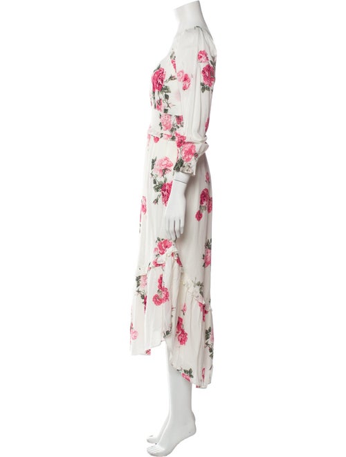 LoveShackFancy Floral Print Long Dress