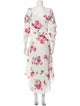 LoveShackFancy Floral Print Long Dress