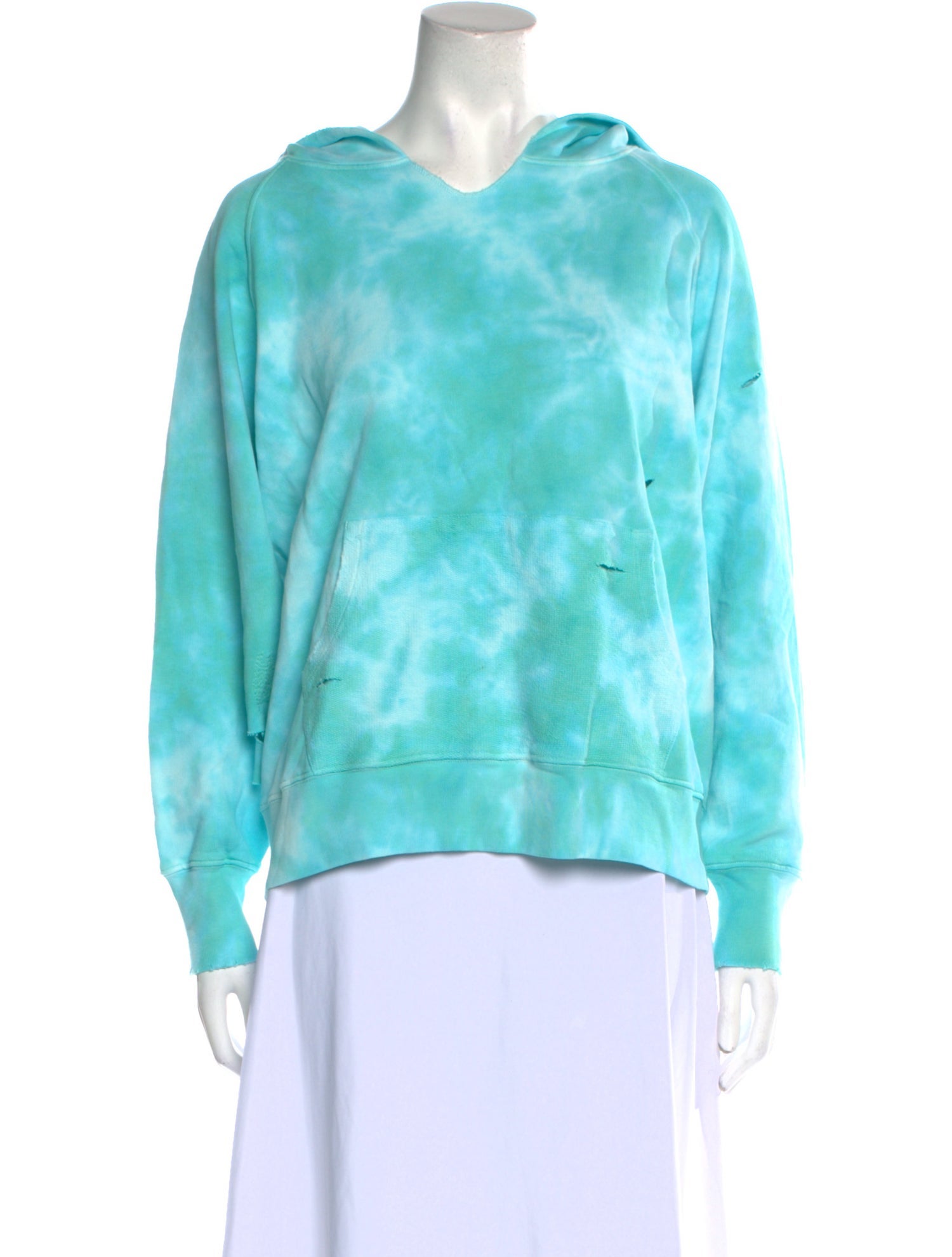 LoveShackFancy Tie-Dye Print V-Neck Sweatshirt w/ Tags