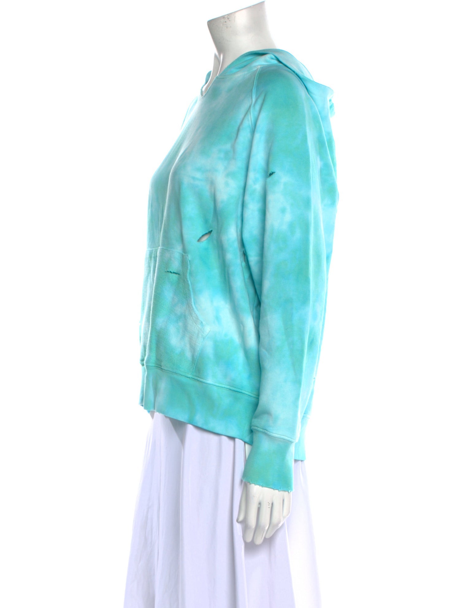 LoveShackFancy Tie-Dye Print V-Neck Sweatshirt w/ Tags