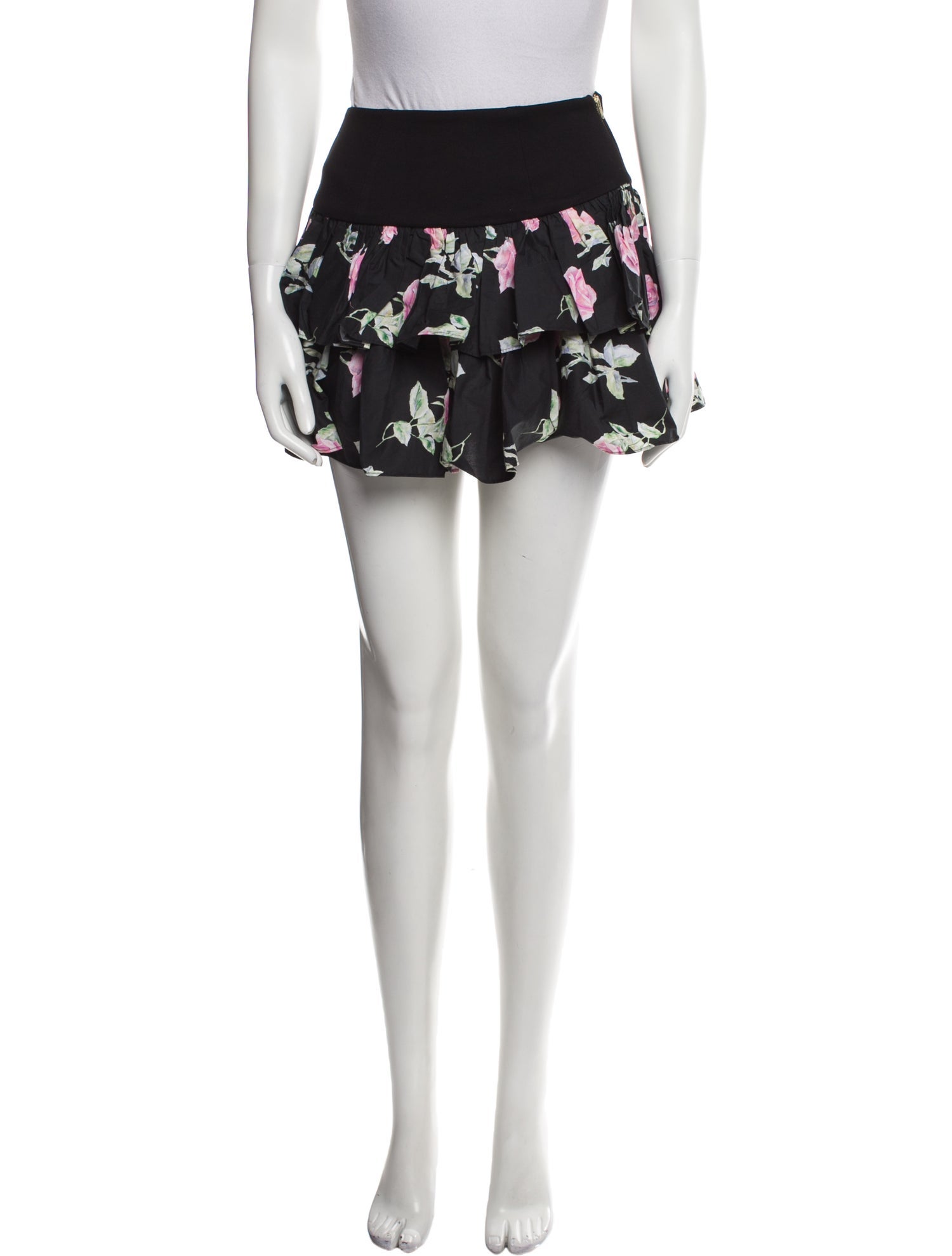 LoveShackFancy Floral Print Mini Skirt w/ Tags