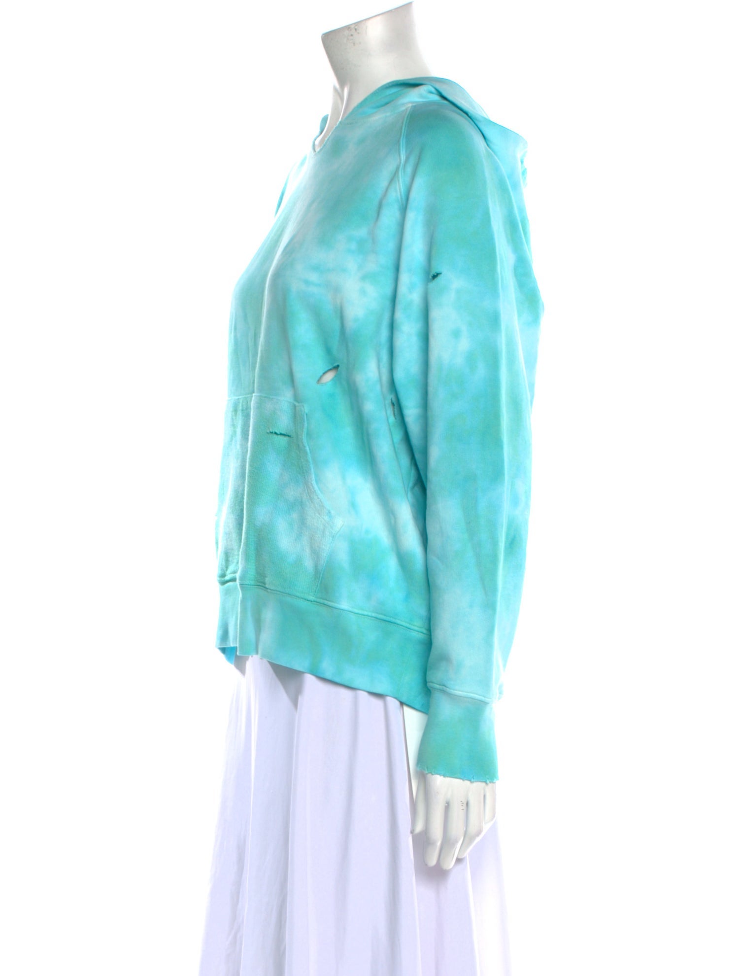 LoveShackFancy Tie-Dye Print V-Neck Sweatshirt w/ Tags