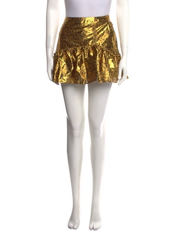 LoveShackFancy Skirts Polka Dot Print Mini Skirt XXS