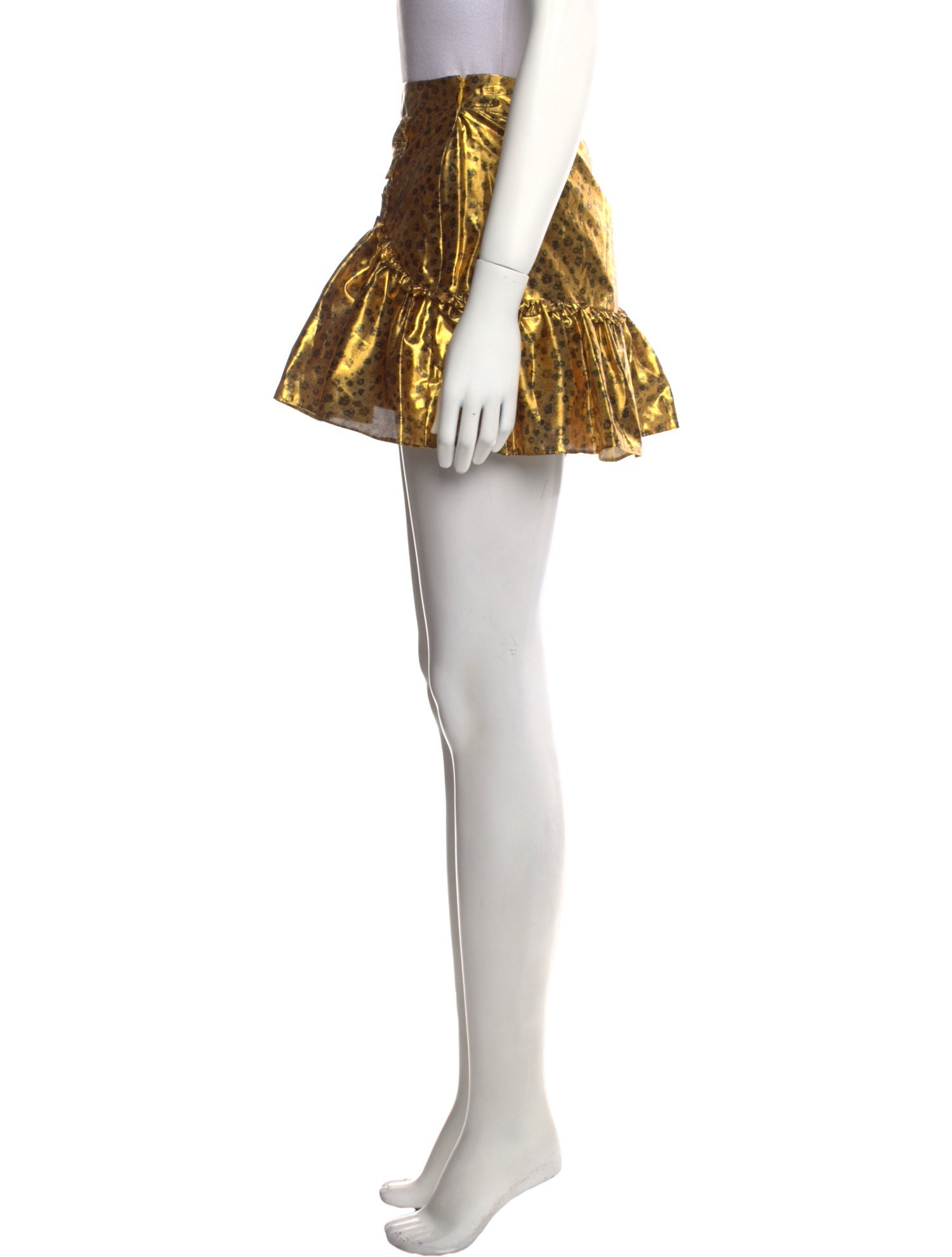 LoveShackFancy Polka Dot Print Mini Skirt w/ Tags