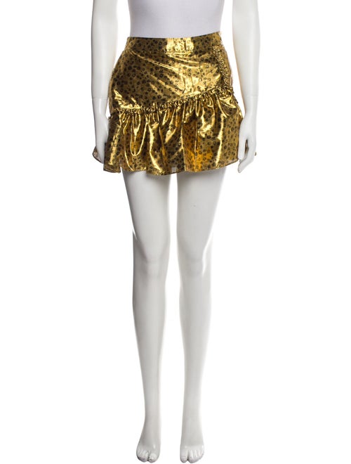 LoveShackFancy Animal Print Mini Skirt