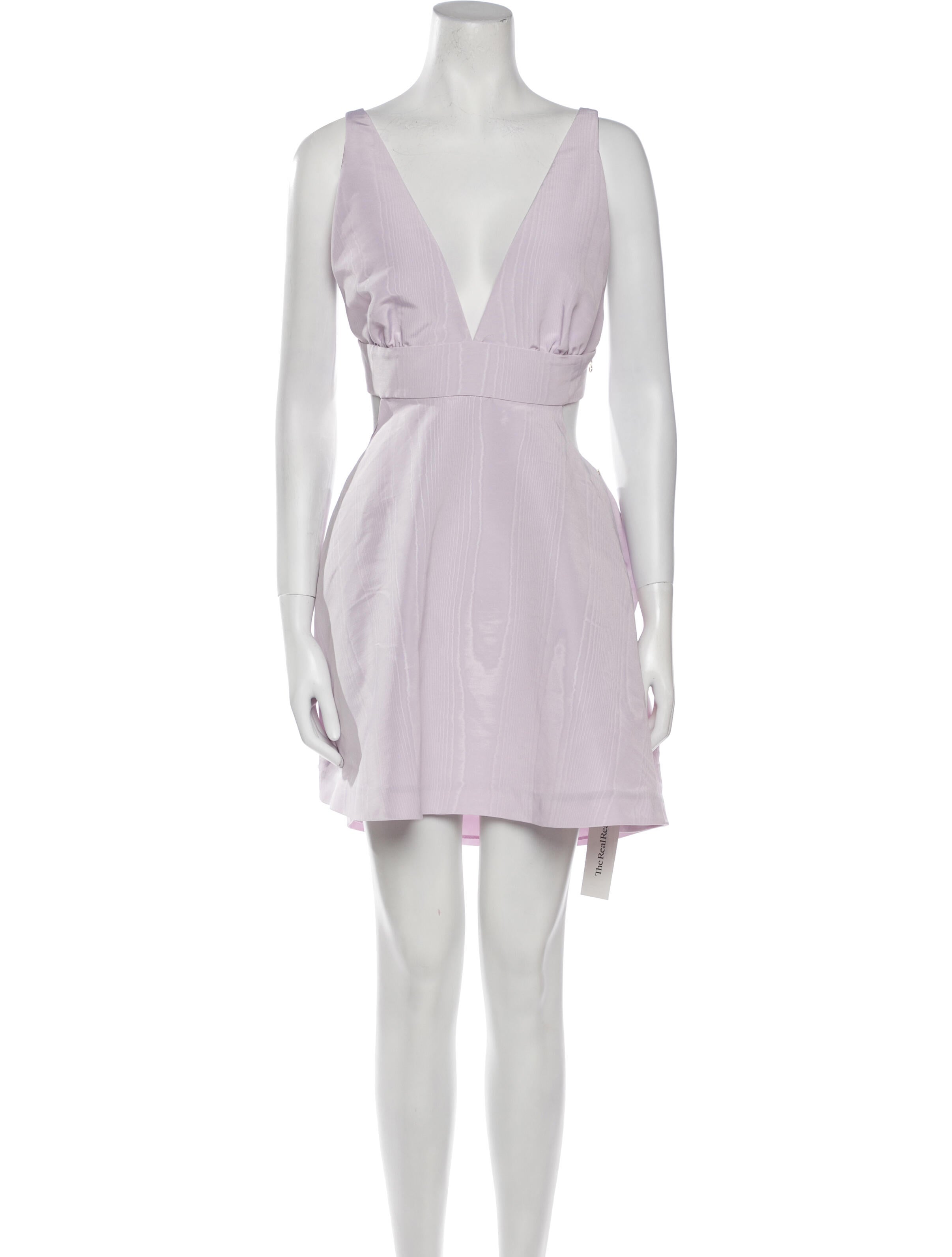 LoveShackFancy V-Neck Mini Dress