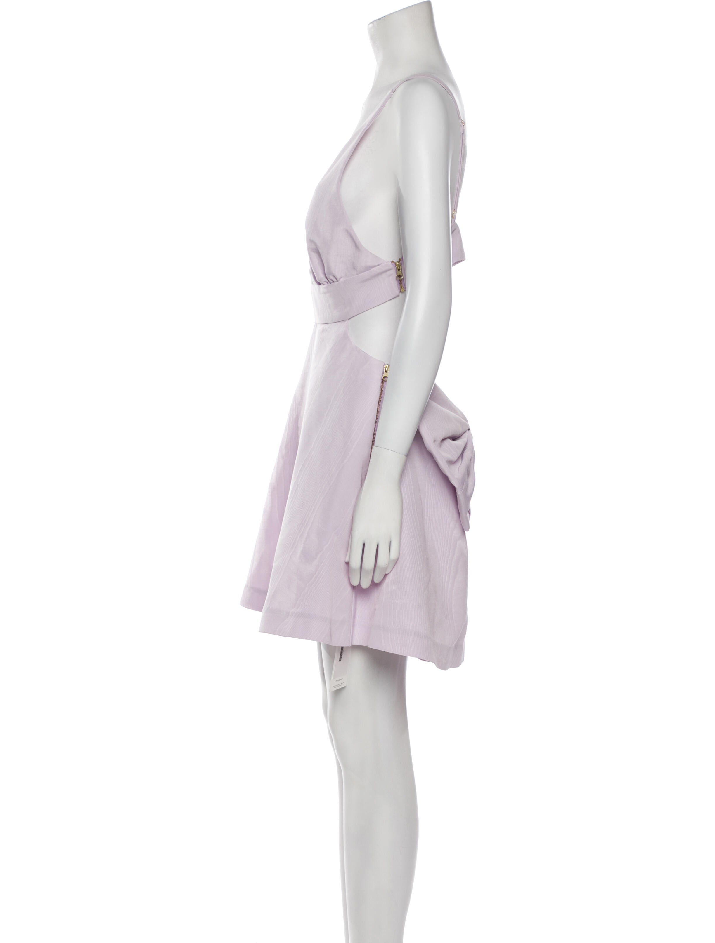 LoveShackFancy V-Neck Mini Dress