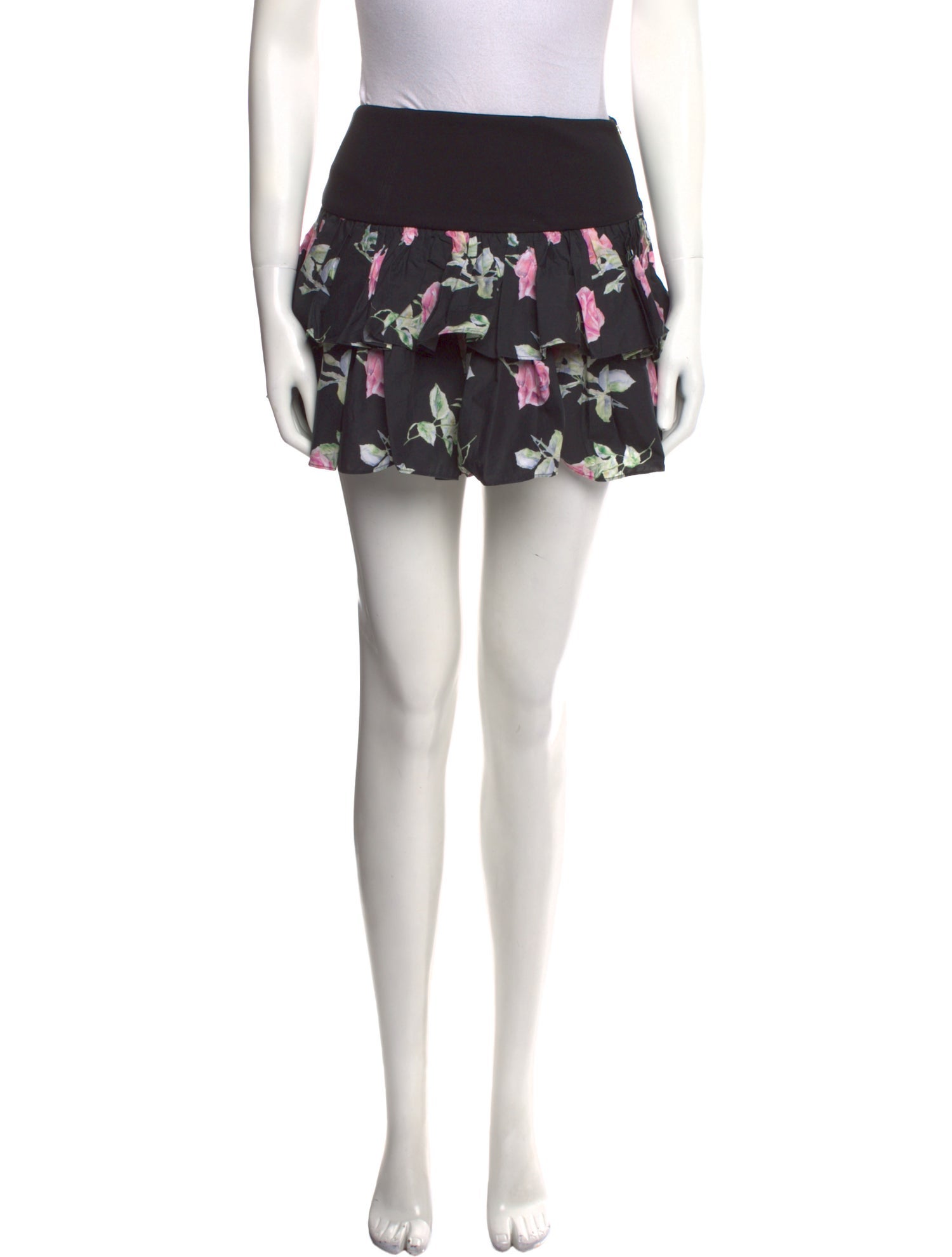 LoveShackFancy Floral Print Mini Skirt w/ Tags