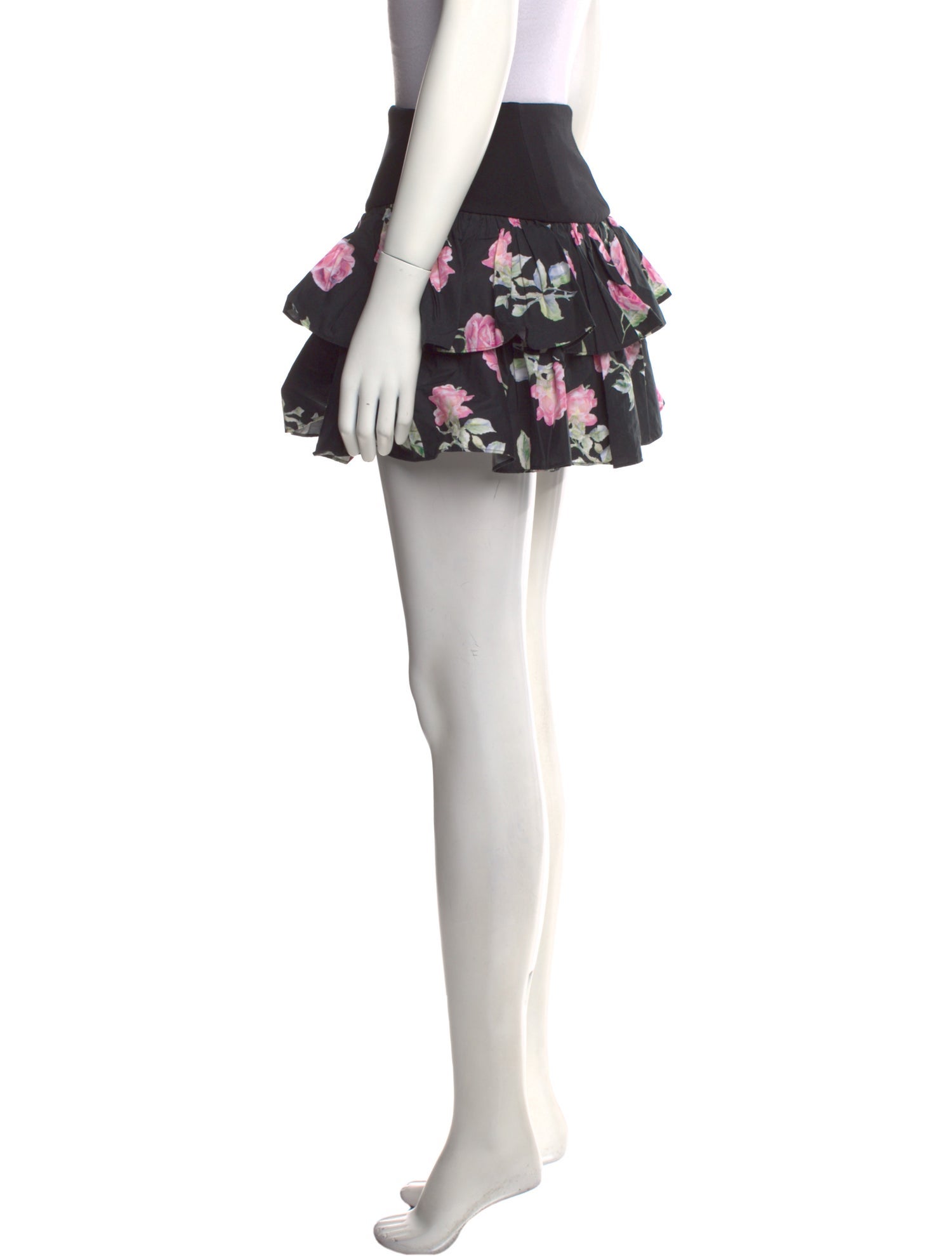 LoveShackFancy Floral Print Mini Skirt w/ Tags