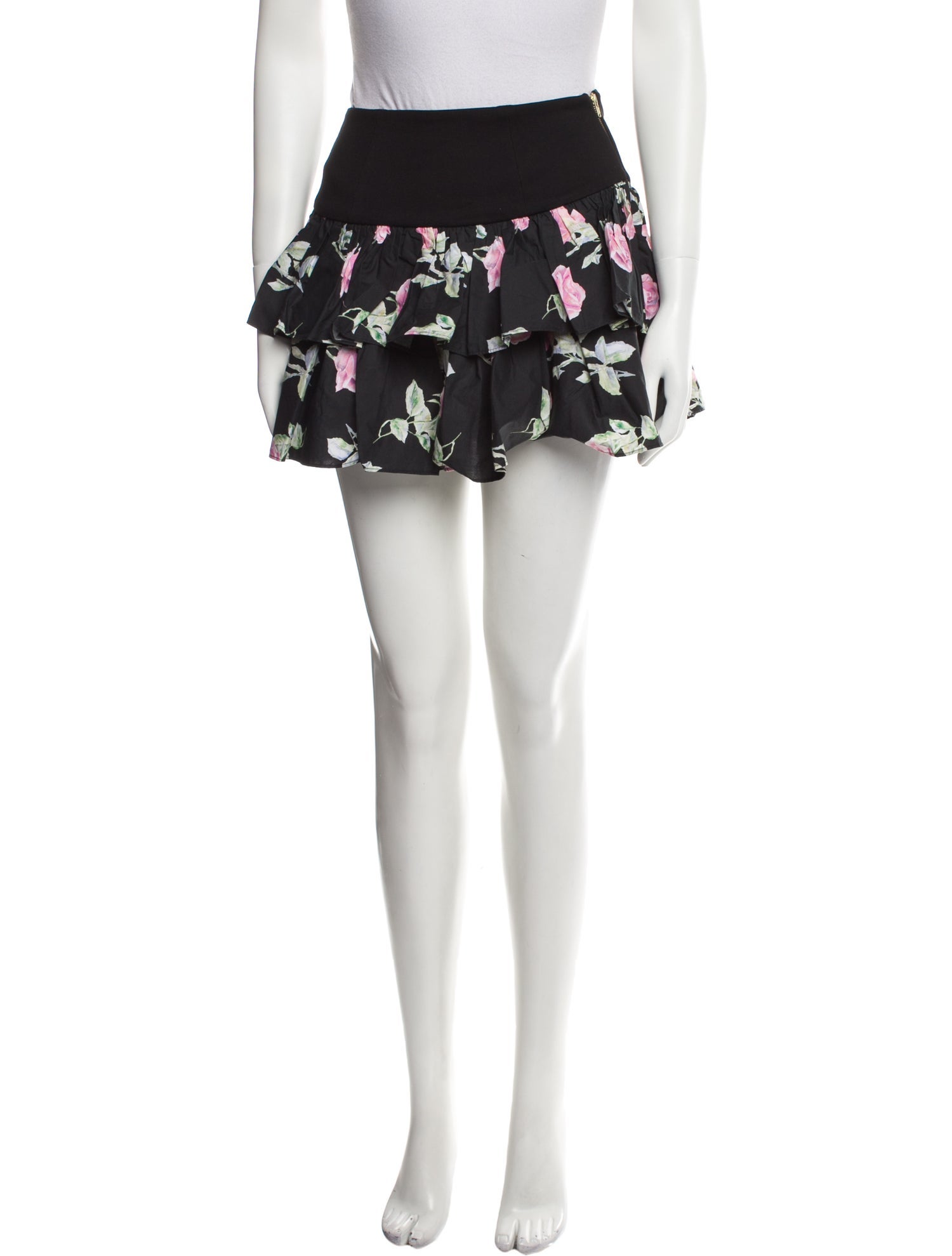 LoveShackFancy Floral Print Mini Skirt w/ Tags