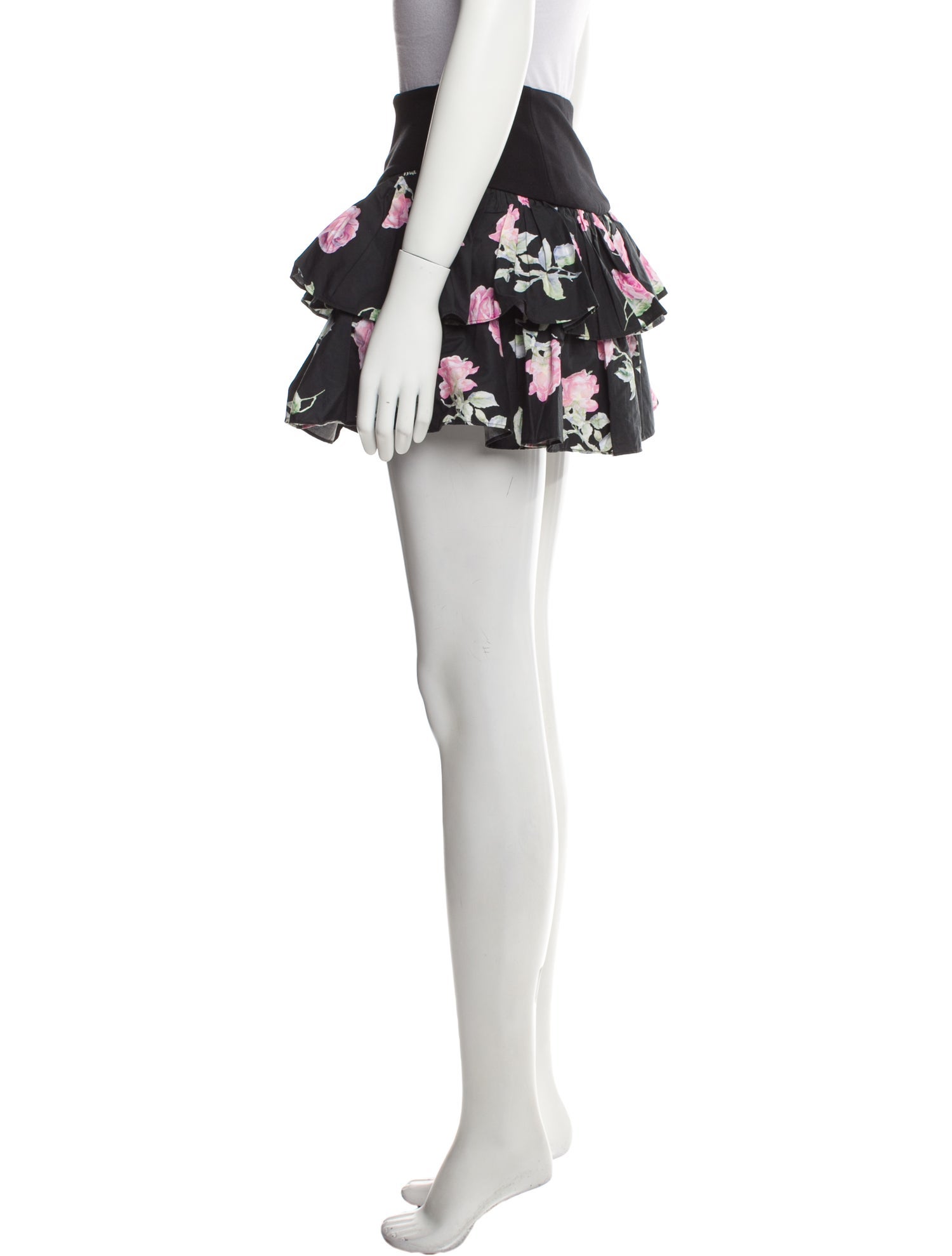 LoveShackFancy Floral Print Mini Skirt w/ Tags