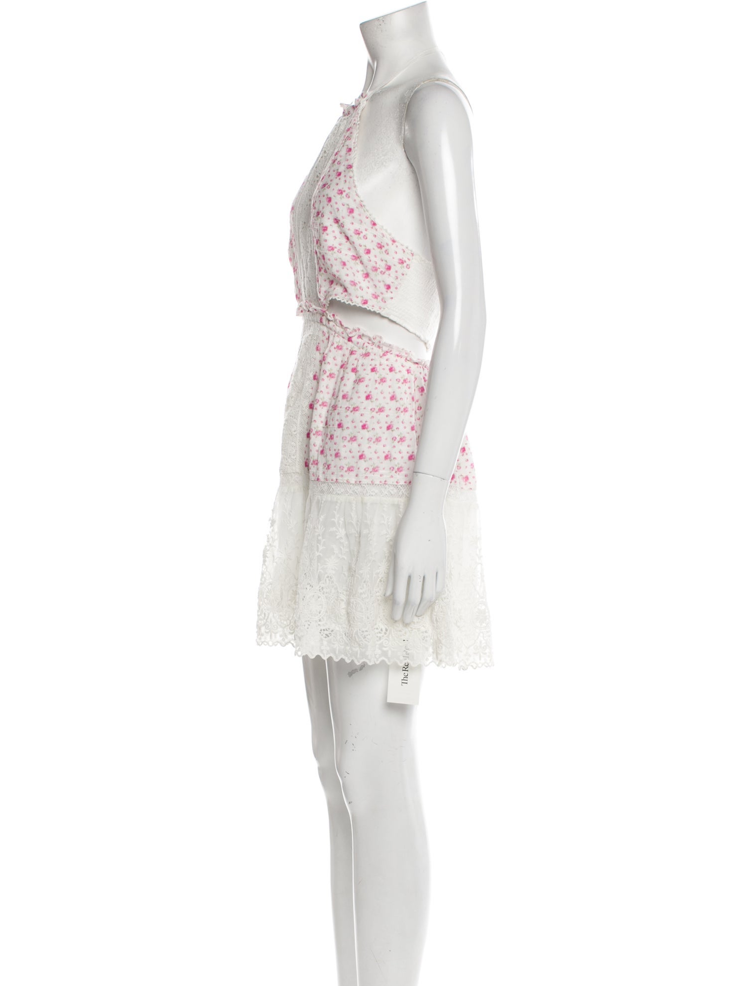 LoveShackFancy Lace Pattern Mini Dress w/ Tags