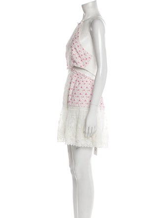 LoveShackFancy Lace Pattern Mini Dress