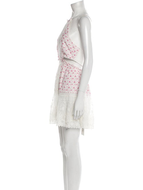 LoveShackFancy Lace Pattern Mini Dress