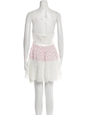 LoveShackFancy Lace Pattern Mini Dress