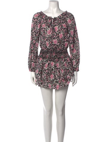 LoveShackFancy Dresses Floral Print Mini Dress XS