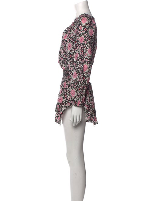 LoveShackFancy Floral Print Mini Dress