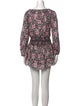 LoveShackFancy Floral Print Mini Dress