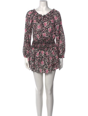 LoveShackFancy Dresses Floral Print Mini Dress XS