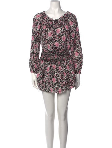 LoveShackFancy Dresses Floral Print Mini Dress XS
