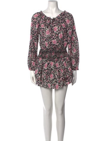 LoveShackFancy Dresses Floral Print Mini Dress XS