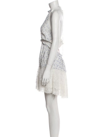 LoveShackFancy Lace Pattern Mini Dress