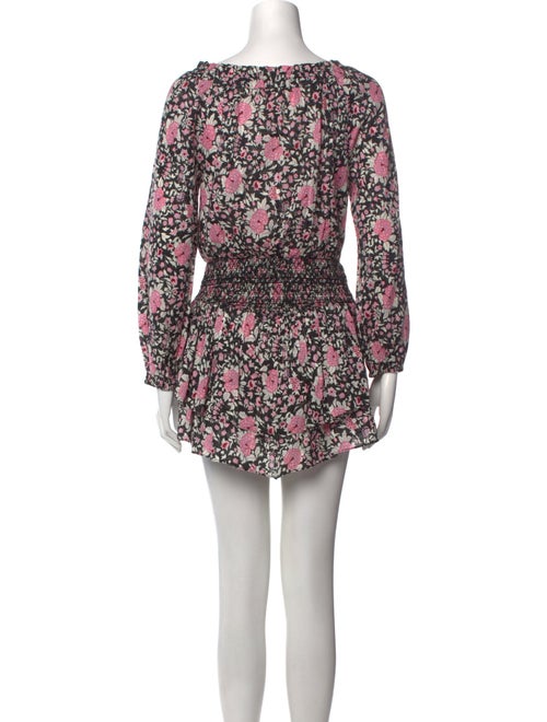 LoveShackFancy Floral Print Mini Dress