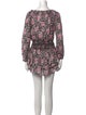 LoveShackFancy Floral Print Mini Dress