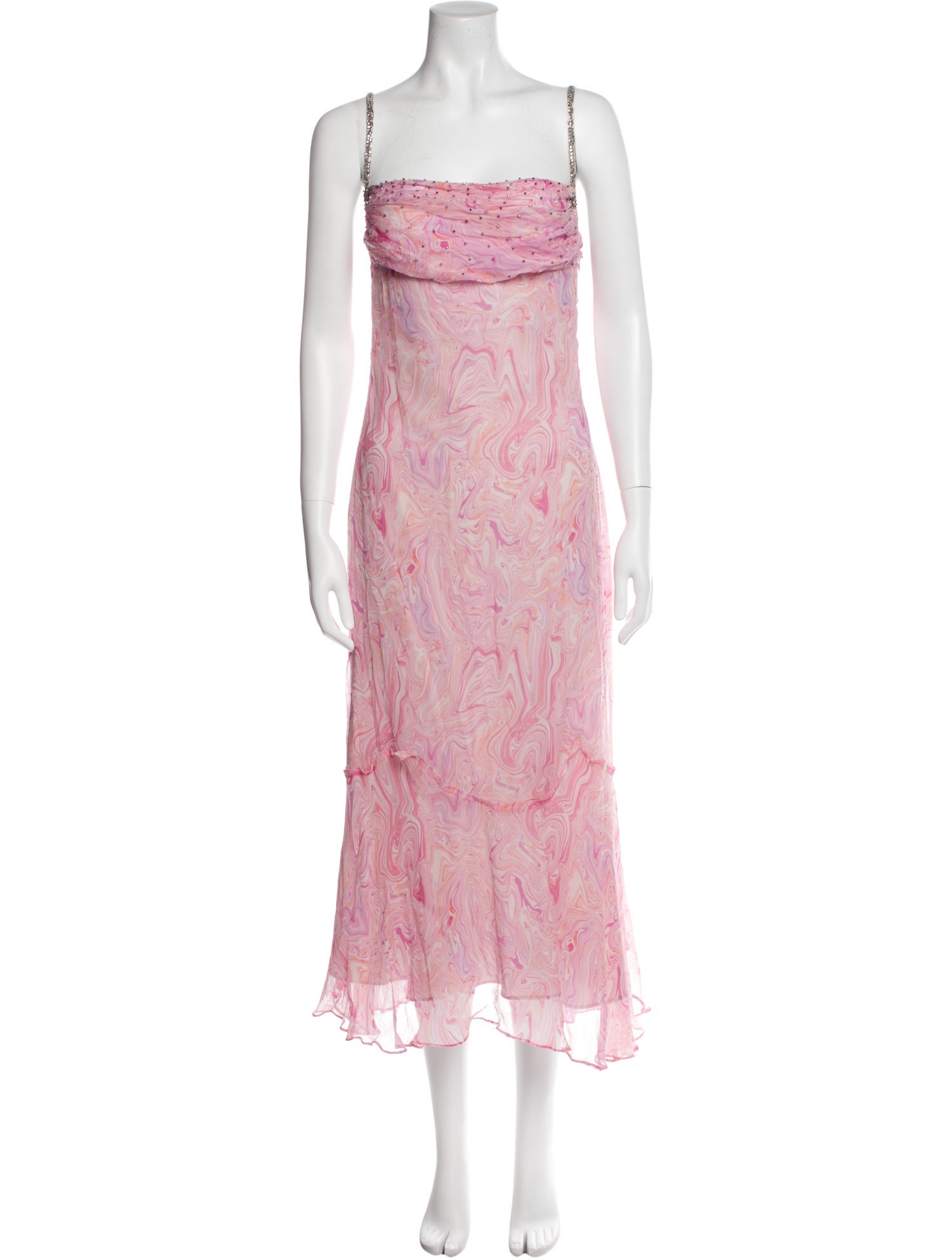 LoveShackFancy Floral Print Long Dress