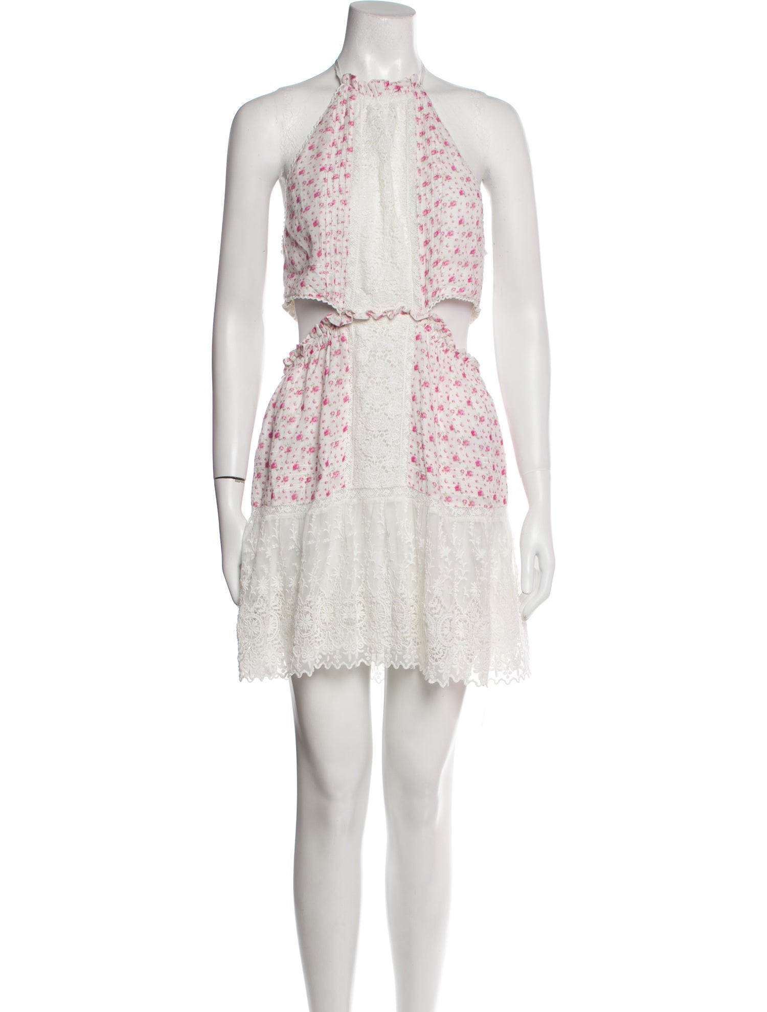 LoveShackFancy Lace Pattern Mini Dress - White Dresses, Clothing -  WLOSH106571 | The RealReal