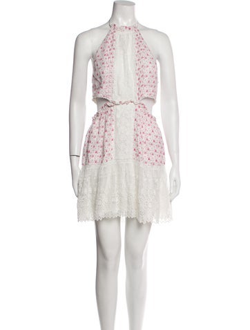 LoveShackFancy Dresses Lace Pattern Mini Dress S