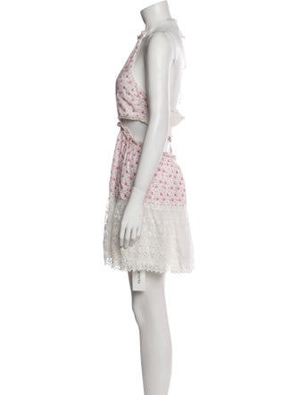 LoveShackFancy Lace Pattern Mini Dress