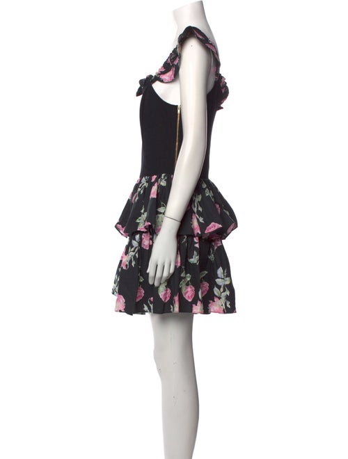 LoveShackFancy Floral Print Mini Dress