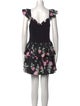 LoveShackFancy Floral Print Mini Dress