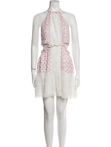 LoveShackFancy Dresses Floral Print Mini Dress M