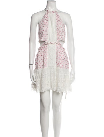 LoveShackFancy Dresses Lace Pattern Mini Dress M