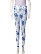 LoveShackFancy Floral Print Skinny Leg Pants
