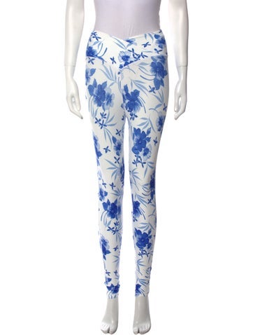 LoveShackFancy Pants Floral Print Skinny Leg XXS