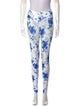 LoveShackFancy Floral Print Skinny Leg Pants