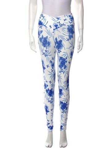 LoveShackFancy Pants Floral Print Skinny Leg XXS