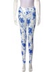 LoveShackFancy Floral Print Skinny Leg Pants