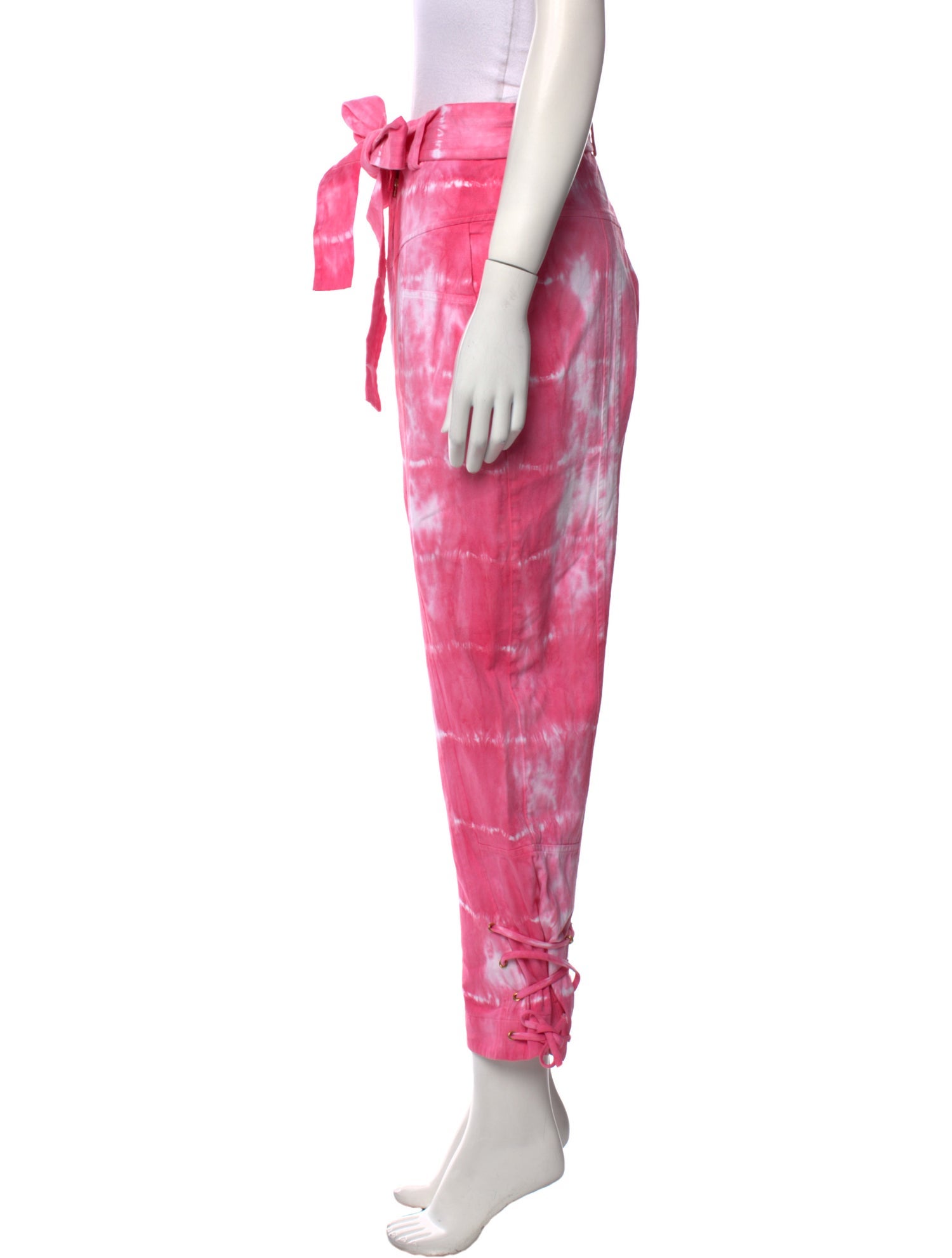 LoveShackFancy Tie-Dye Print Straight Leg Pants